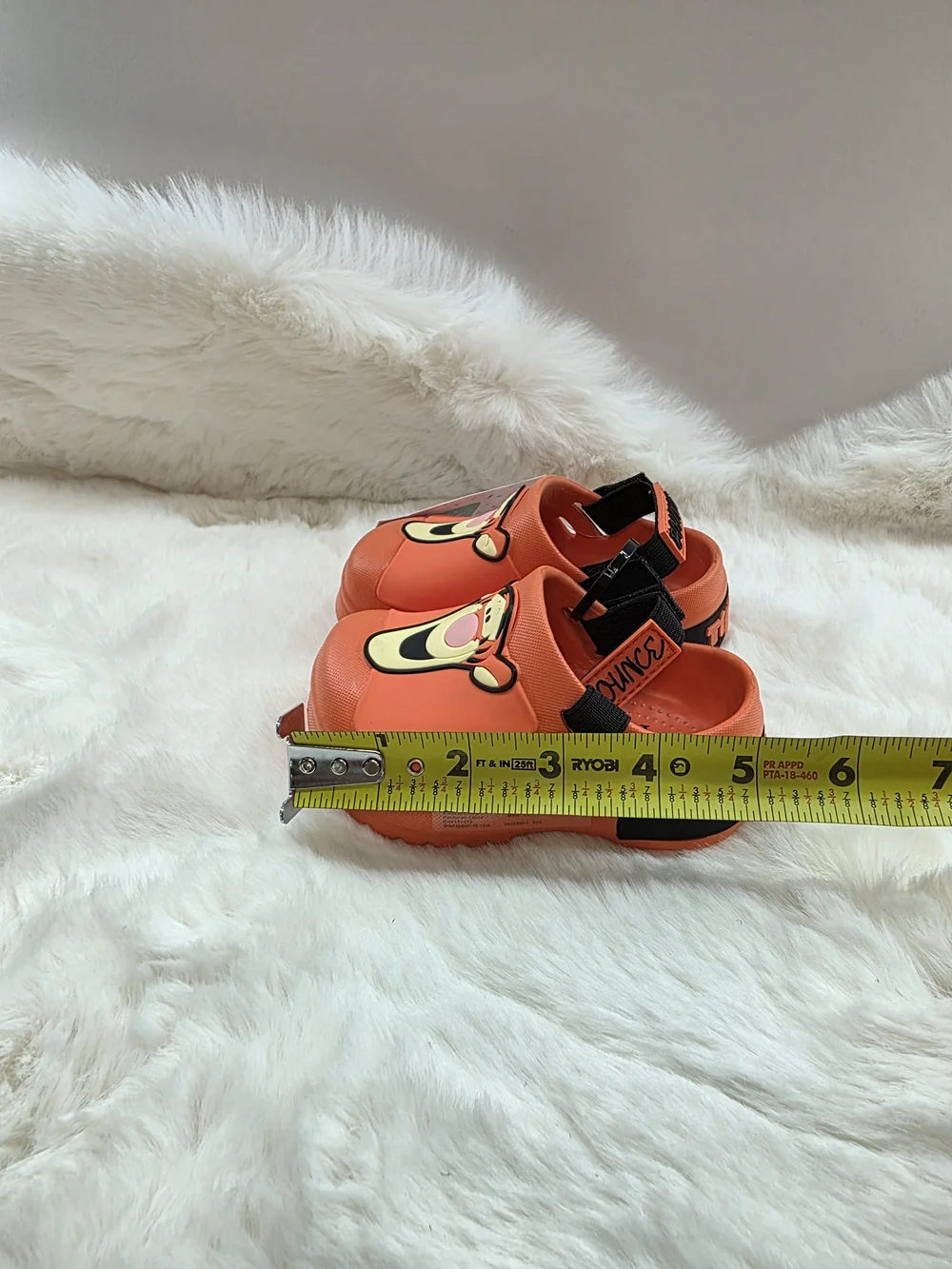 Disney Orange Tigger Kids Sandals with Black Strap
